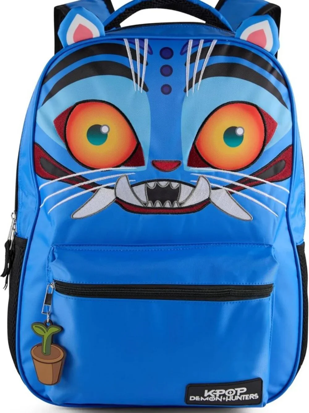 K-Pop Demon Hunters 16” Girls' Backpack with 3D Ears, Embroidery & Bag Charm